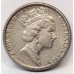 AUSTRALIA 1989 . FIVE 5 CENTS COIN . ERROR . WRONG PLANCHET
